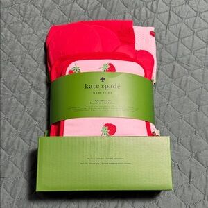 kate spade pink strawberry kitchen set